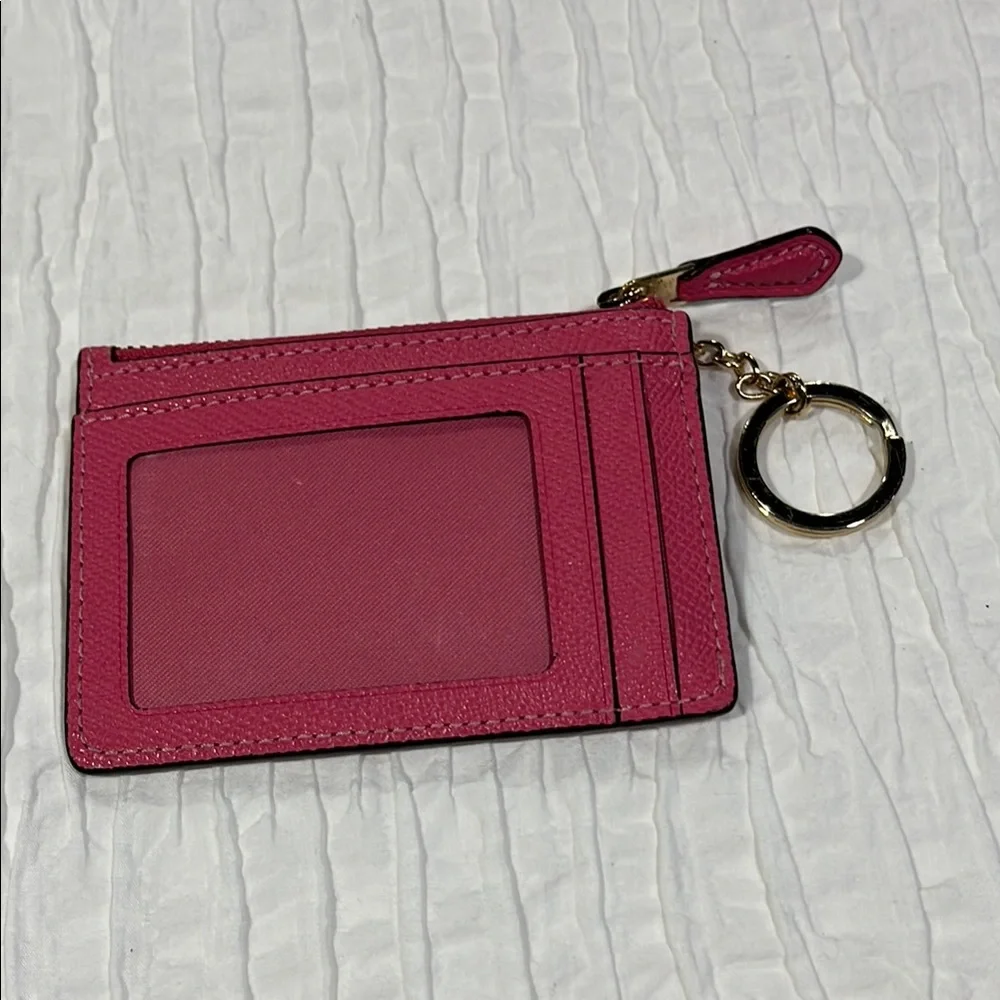 Coach‎ Pink Leather Key Pouch